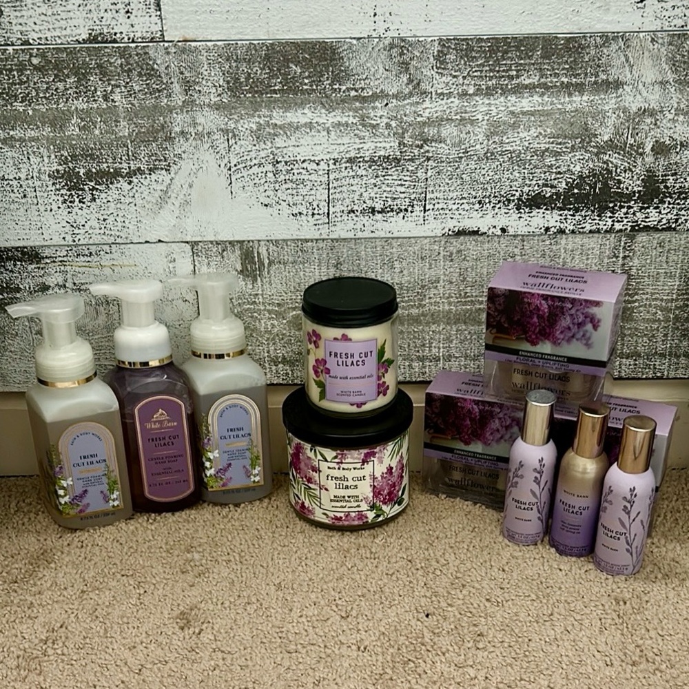 NEW Bath & Body Works Fresh Cut Lilacs bundle